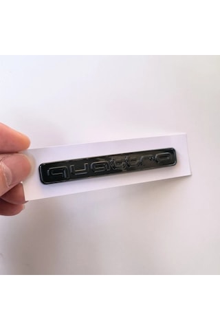 Audi A5 Serisi Uyumlu Quattro Piano Black Bagaj Yazısı 3m 3d Abs