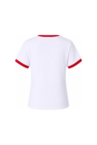 Trender Los Angeles Baskılı Beyaz-kırmızı Kız Çocuk T-shirt 26ydt1000052