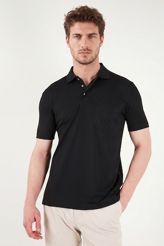 Buratti Pamuklu Regular Fit Göğüs Cepli Düğmeli Polo T Shirt Erkek Polo T Shirt 4565001 Siyah