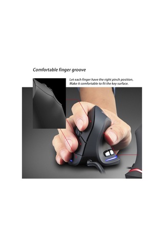 Springsun "profesyonel T-20 Dikey Ergonomik Oyun Faresi - 3200 Dpı, Usb Şarjlı, Pc/mac Uyumlu" 001