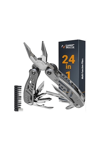 Çok Amaçlı 24'ü 1 Arada Cep Taşınabilir Açık Pense Çakısı Ağır