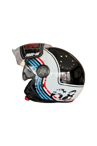 Motosiklet Kaskı Retro Tasarım Ece R-2206 Sertifikalı A Kalite Diğer