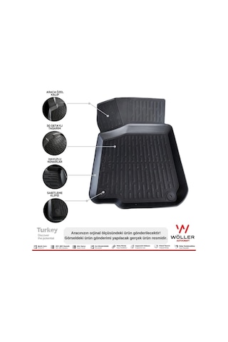 Volkswagen Bora Paspas 1999 2005 Arası 3d Havuzlu Paspas