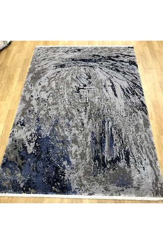 Eko Halı Heritage 626 Grey Blue Modern Bambu Özel Tezgah Halısı Gri Mavi