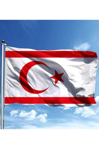 Zc Bayrak Kıbrıs Milli Gönder Bayrağı 100x150 Cm Raşel Dijital Baskı Diğer