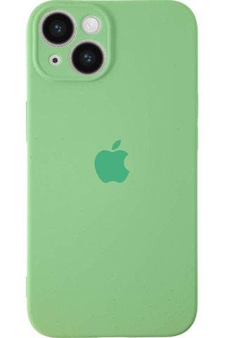 Apple Uyumlu iPhone 14 Kılıf Logolu Kamera Korumalı Altı Kapalı İçi Kadife Lansman Kapak - Kırmızı