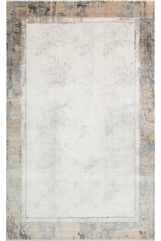 Hoom Rugs Bomonti Mhl 03 Cream Antrasit Viskon & Akrilik Modern Salon Halısı Krem - Antrasit