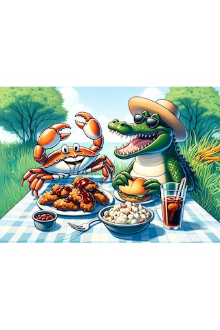 Art Çocuk Piknik Keyfi 50 Parça Puzzle