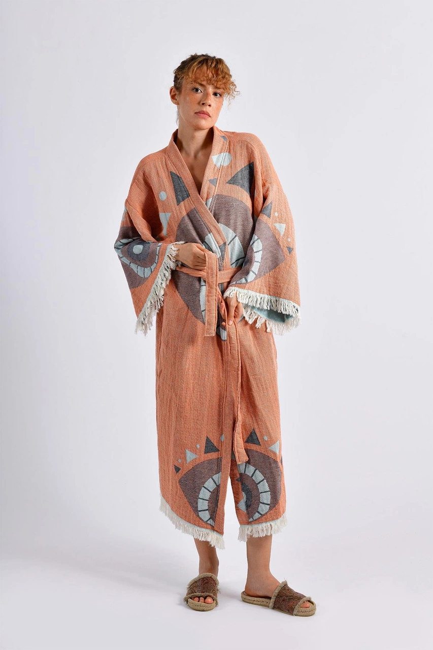 Brandsmithshop Brick Evil Eye Kimono Çok Renkli