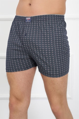 İbrahim Burak Etiler Collection Moda Çizgi Erkek Penye Boxer 40081 Lacivert