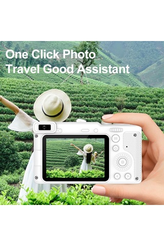 1080p Kids Dijital Kamera Çocuklar İçin Tripod Mini Video Kameralı 12mp 2.4 İnç Ips Ekran