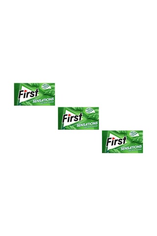 First Sensations Yeşil Nane Aromalı Şekersiz Tatlandırıcılı Sakız 3'lü