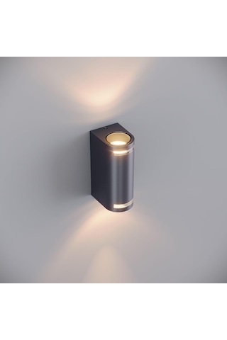 Lunara Glass Led Duvar Apliği Ip65 Alüminyum İç Mekan Dış Mekan Modern Bahçe Balkon Teras Cephe Aydınlatma 3000k Çok Renkli