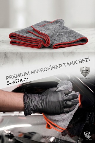 Mikrofiber Oto Yıkama Kurulama Ve Temizlik Bezi Tank Fil 50x70 Cm