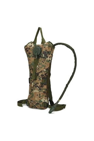 Novahub Su Torbası Sırt Çantası Kamp Naylon Deve Su Mesanesi Bisiklet İçin Dijital Altın Altın