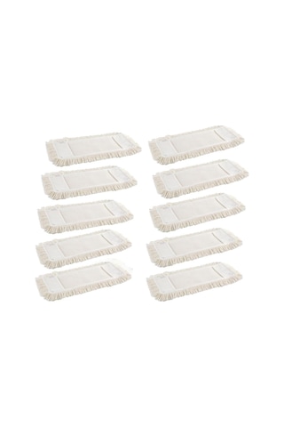 Omniclean 60 Cm Nemli Mop Yedek Bezi Beyaz 10 Adet Beyaz