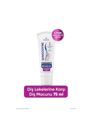 Sensodyne Klinik Beyazlık Diş Lekelerine Karşı Diş Macunu 2 x 75 ML