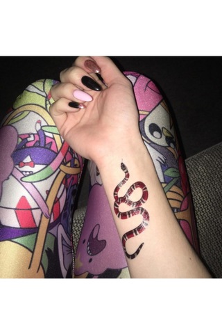 Geçici Dövme 3d Renkli Yılan Zehirli Snake Gerçekçi Tattoo Kol Bilek Omuz Dövmesi