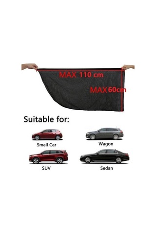 2 Adet Araba Yan Cam Perde Kılıfı Güneşliği Oto Araç Arka Yan Cam Için Güneşlik