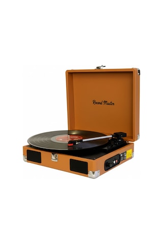Record Master Rm-311 Kahverengi Renkli Pikap - Tüm Plaklar İle Uy