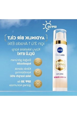 Nıvea Luminous630 Leke Karşıtı Krem Cc Fluid Spf30 Medium 40ml 0