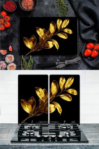 Takım Halinde Tek Buğday 20x30 cm Kesme Tablası ve 60x52cm Cam O