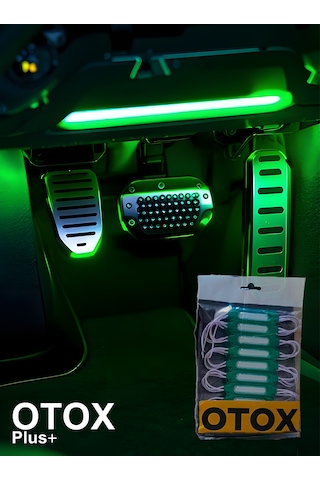 Ambiyans Led Premium Ofis , Araç & Ev Uyumlu Dc 12v 6 Renk Seçeneği 10'lu Paket Yeşil