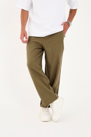 Rocqerx R-4419 Fermuarlı Baggy Pantolon Haki