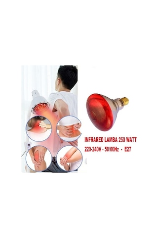 Tnyvet 250W Kırmızı Işık Kızılötesi Isı Lambası