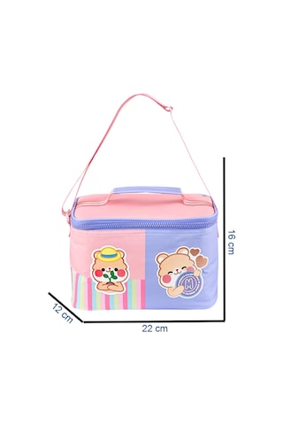 Muggle 3 Bölmeli Funny Okul Sırt Çanta Seti Çanta+beslenme Çantası+kalemlik Lila