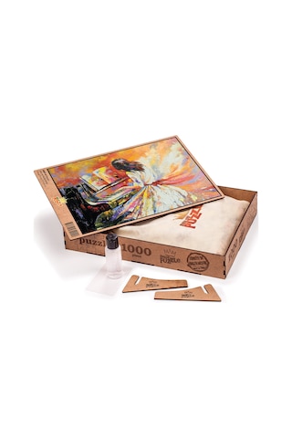 King Of Puzzle Piyanist Ahşap Puzzle 1000 Parça