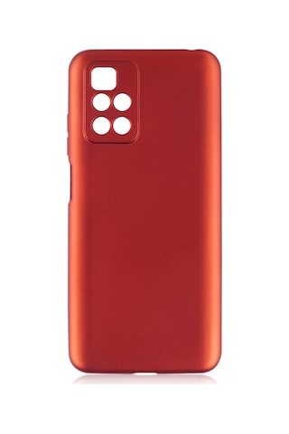 Xiaomi Redmi 10 2022 Kılıf Zore Premier Silikon Kapak Kırmızı