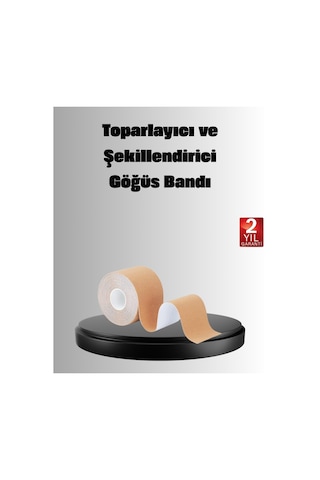 Hepsibayi Askısız Görünmez Göğüs Bandı Dekolteli Kıyafetler İçin Destekleyici Bant Ten Rengi
