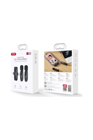 Premium Mkf10 2'si 1 Arada Type-c Ve Lightning Kablosuz Mikrofon Yayın Ekipman Muhabir