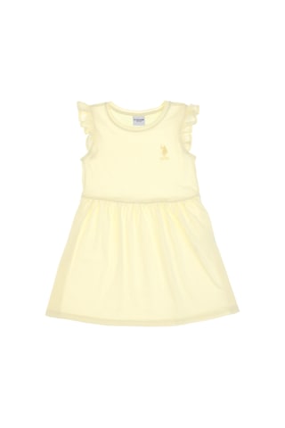 U.s. Polo Assn. Kız Çocuk Limon Elbise Örme 50306281-vr035 Lımon Sarı