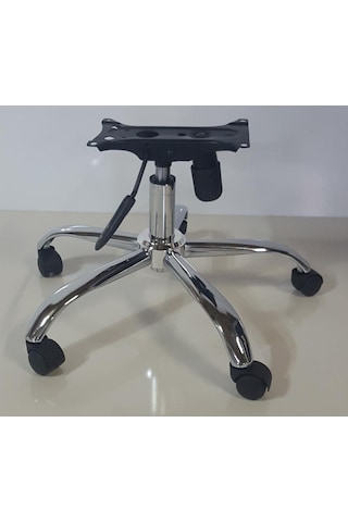 Kamusalmarket Krom Yıldız Ayak+Teker+Krom Piston 80 Lik+Tek Kollu Mekanizma