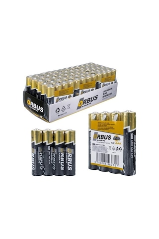 Orbus Orb-lr03-4b 1.5v Aaa 60 Adet Alkalin İnce Kalem Pil