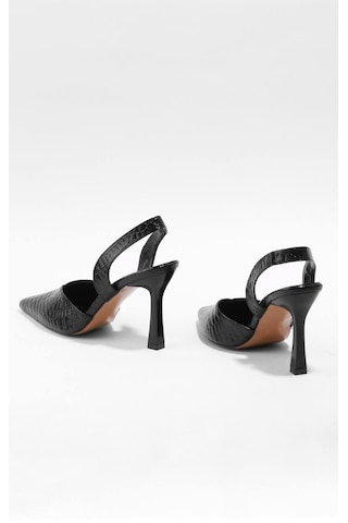 Paris Shoes Paris Siyah Sade Ve Göz Alıcı Tasarımlı Topuklu Ayakkabı Z102-siyah Siyah