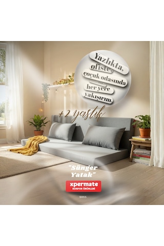 Sünger Yatak Katlanır Yatak Yer Yatağı Katlanabilir Yer Minderi 100 X 200 Cm