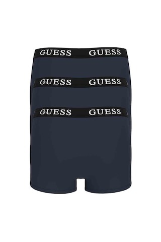 Guess Erkek Placed Logo 3'lü Boxer - Lacivert Lacivert