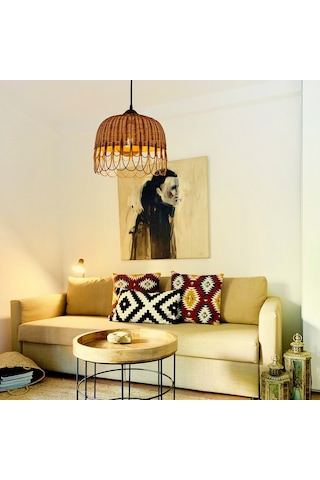 Doğal Rattan Bambu Avize: Pendant