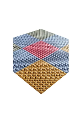 Ortopedik Yer Izgarası Islak Zemin Yer Döşeme Pembe Renk 1m2 9 Ad