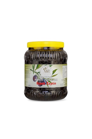 Sofralık Doğal Fermente Siyah Zeytin 1600 G