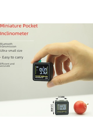 Hangfox Huoto Mini Cep Tipi Dijital Açı Ölçer, Kompakt Tasarım, Kesin Açı Ve Eğim Ölümü, Taşınabilir İç Mekan Aracı Bluetoothsuz