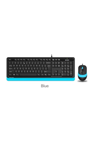 A4 Tech F1010 Q Usb Mavi Fn-Mm Klv+Optik Mouse Set