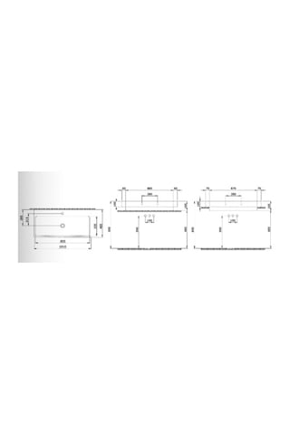 Bocchi Scala Tezgah Üstü Lavabo 100 CM Mat Siyah 1079-004-0126