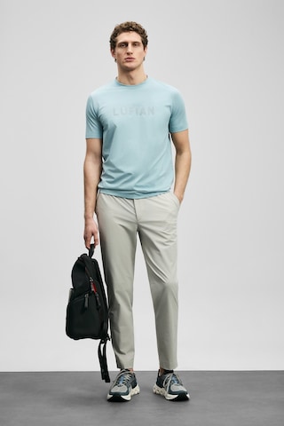 Lufian Oscar Modern Grafik Erkek T-shirt 111020280 Mavi