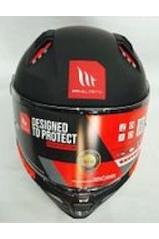 Mt Kask Revenge 2 Solid A1 Matt Black Şeffaf Vizörlü Mat Siyah Mat Siyah