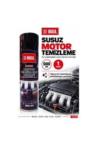 Bgea Susuz Motor Temizleme Spreyi 500 Ml Yağ Ve Kir Temizleyici Aerosol