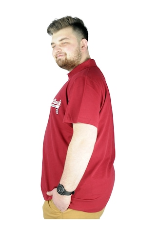 Mode Xl Erkek T Shirt Polo New York Throwback 22302 Bordo 001